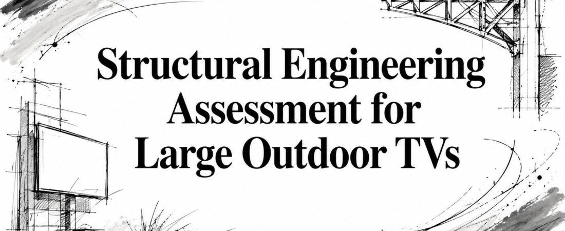 Structural Engineering Assessment for Large Outdoor TVs